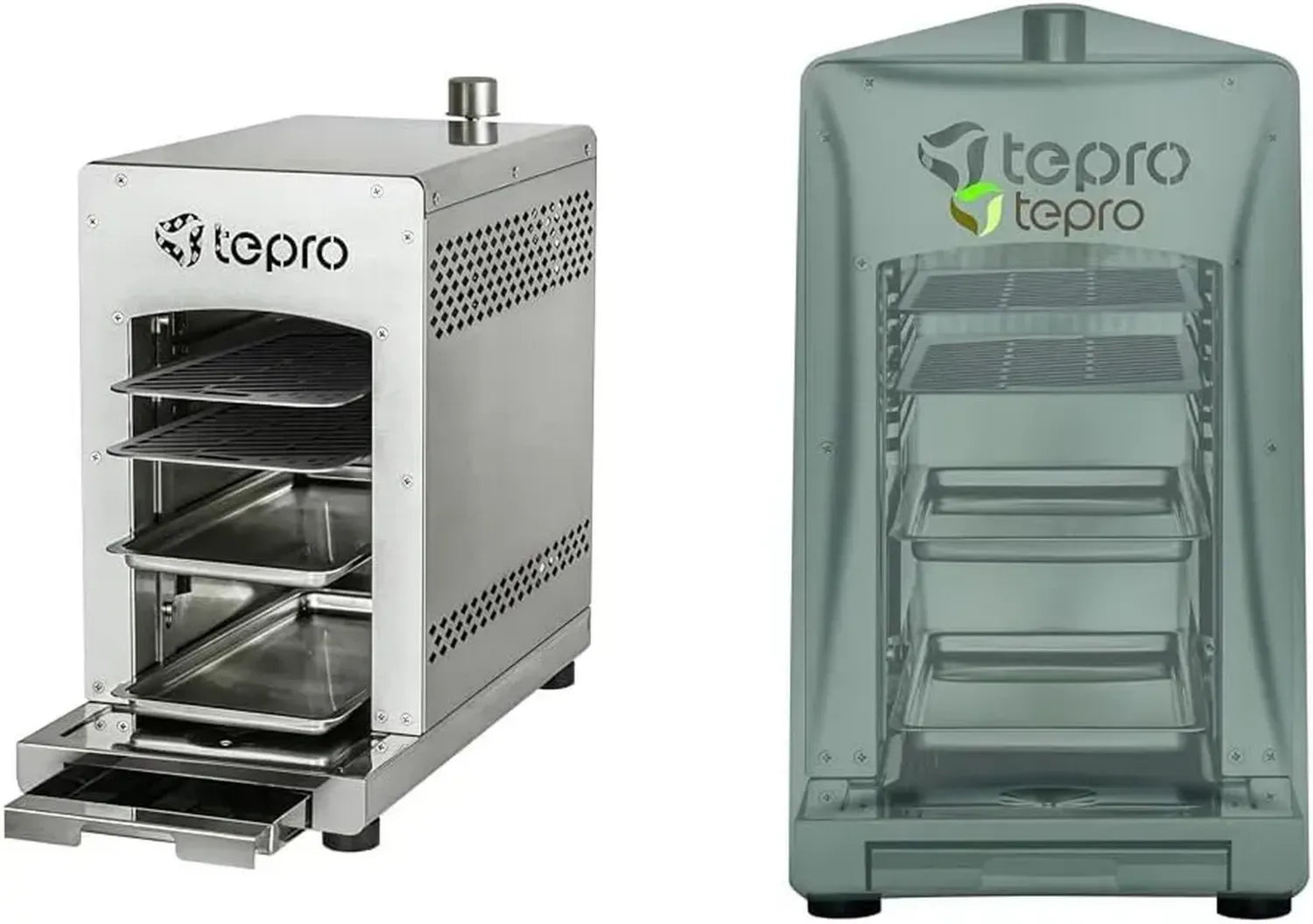 Tepro Steakgrill Toronto mit Keramik-Infrarotbrenner und Abdeckhaube, anthrazit