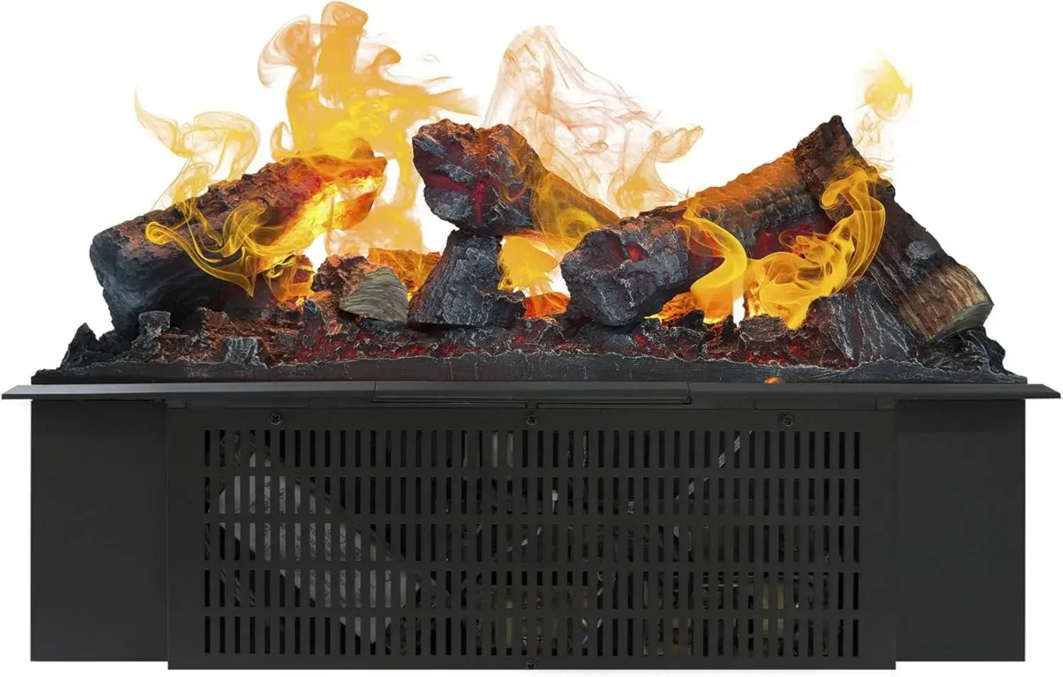 Moderner Einbau-Wasserdampfkamin Cassette 600 mit Fernbedienung und Flammenregulierung