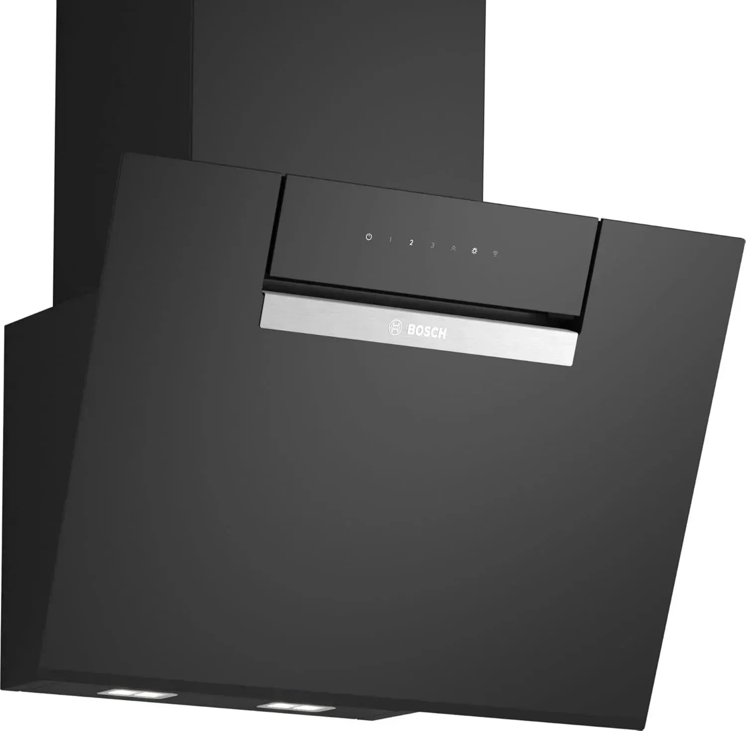 Bosch DWK67FN60 Serie 4 intelligente Wand-Dunstabzugshaube 60 cm schwarz Glas Made in Germany