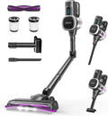 Lubluelu  kabelloser Staubsauger 45000pa, leistungsstarker 400W Bürststaubsauger mit Anti-Tangle-Technologie und 50 min Laufzeit, ideal für Hartböden, Teppiche und Tierhaare