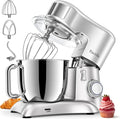 Facelle Küchenmaschine mit 6,5L Edelstahl-Schüssel, 10 Geschwindigkeiten und Pulsfunktion, inkl. 3-teiligem Backset