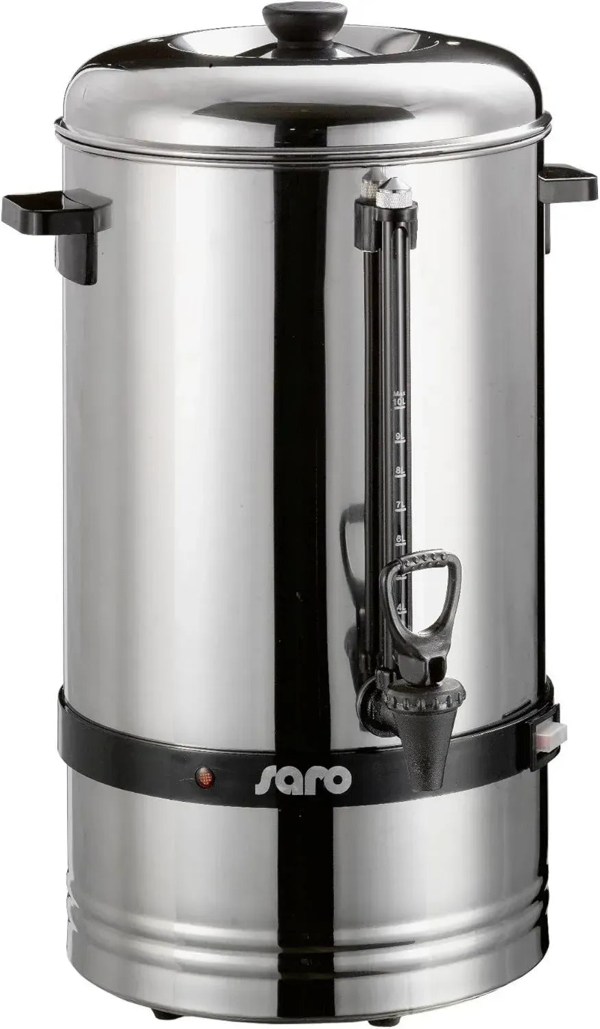 Saro Edelstahl Kaffeemaschine 10L mit Rundfilter und Sicherheitszapfhahn